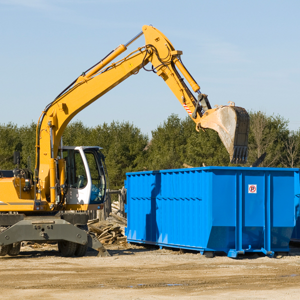 how many times can i have a residential dumpster rental emptied in Willing NY